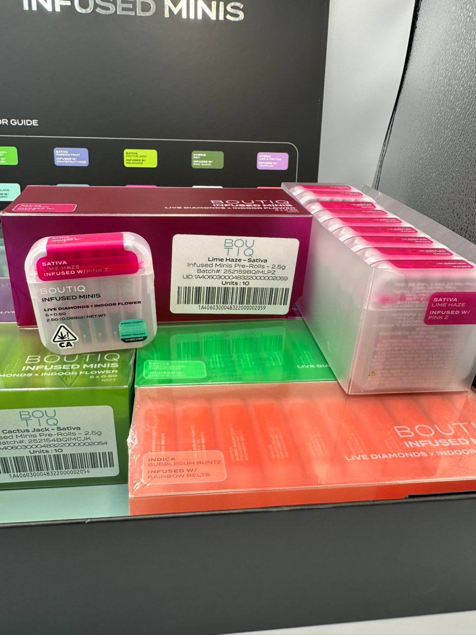 boutiq infused mini prerolls