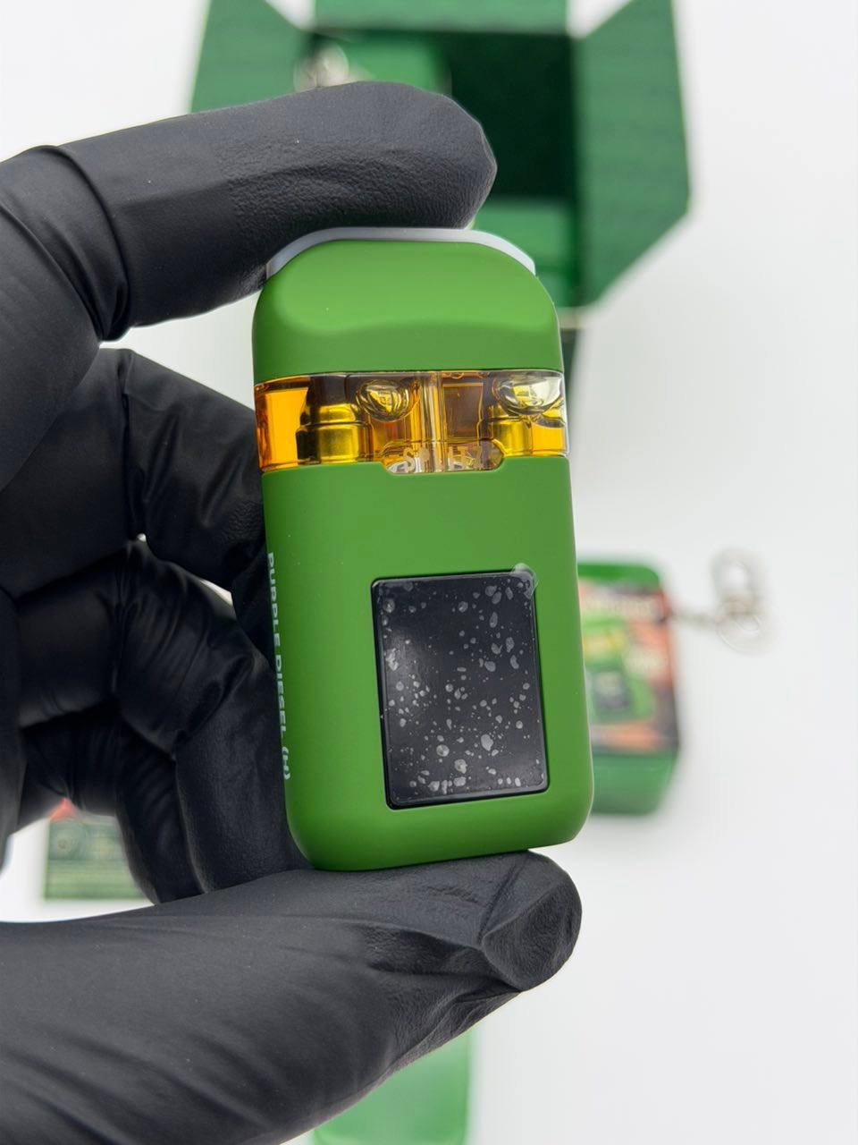 Splitz 2G The Corner Drop device showcasing dual chamber Liquid Diamond oil.