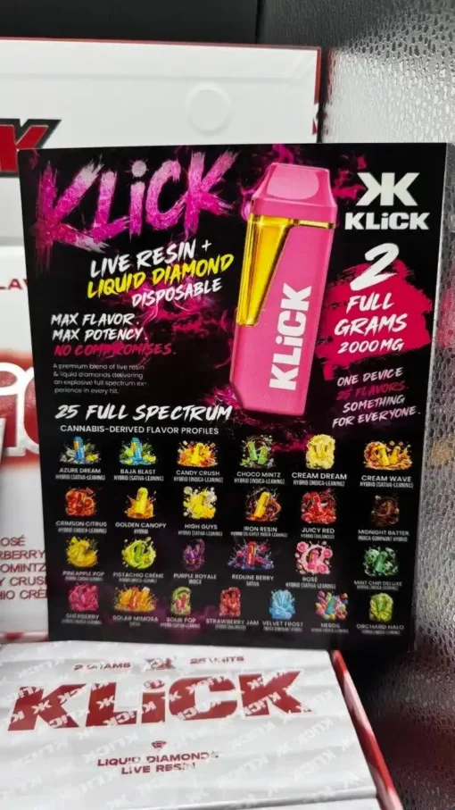 klick 2g disposable